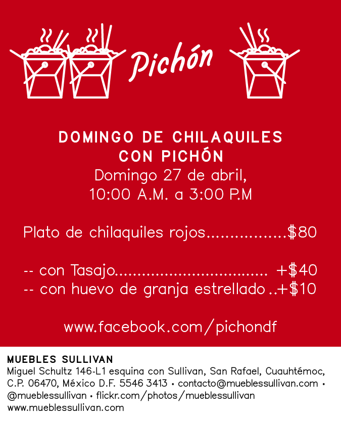 DOMINGO DE CHILAQUILES CON PICHÓN